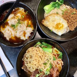 Three Mian dishes